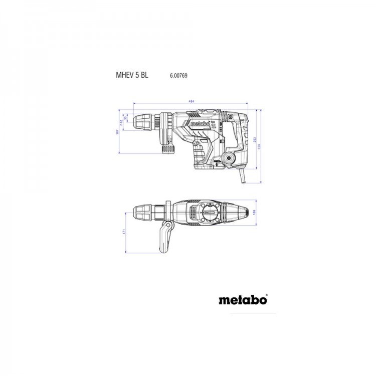 Відбійний молоток Metabo MHEV 11 BL безщітковий (600770500) - фото 1