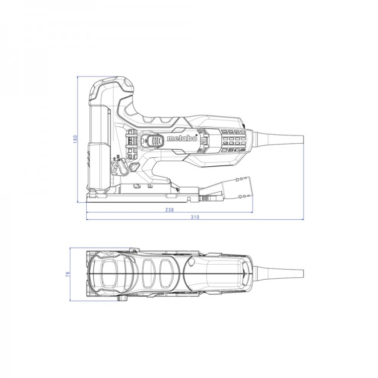 Електролобзик Metabo STE 100 QUICK + кейс (601100500) - фото 1