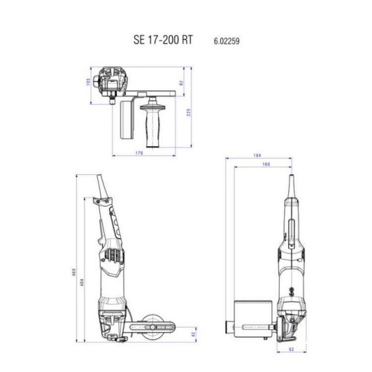 Щіткова шліфмашина Metabo SE 17-200 RT (602259000) - фото 1
