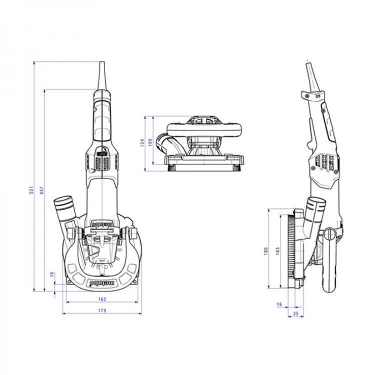 Шліфмашина по бетону Metabo RSEV 19-125 RT (603825700) - фото 2