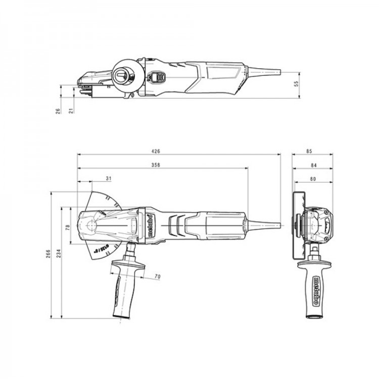 Кутова шліфмашина Metabo WEVF 10-125 Quick Inox (613080000) - фото 3