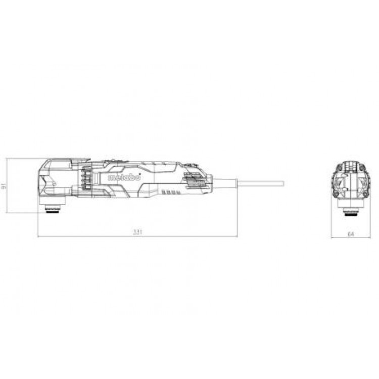 Універсальний інструмент Metabo MT 400 Quick (601406700) - фото 2