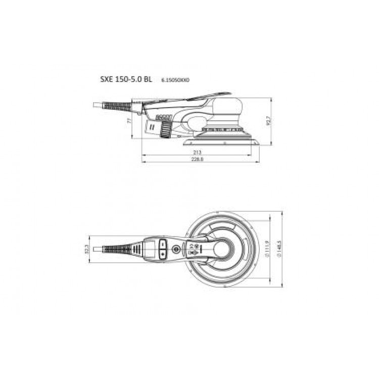 SXE 150-5.0 BL Ексцентрикова шліфувальна машина - фото 4
