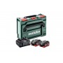 Комплект акумуляторних батарей Metabo LiHD 2х10 Аг 18 В з зарядним пристроєм в кейсі