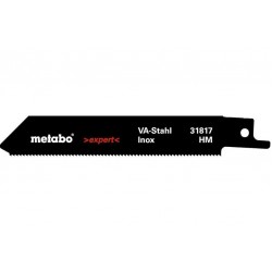 Сабельное полотно по нержавеющей стали Metabo Expert 115 мм, S 522 EHM, 2 шт