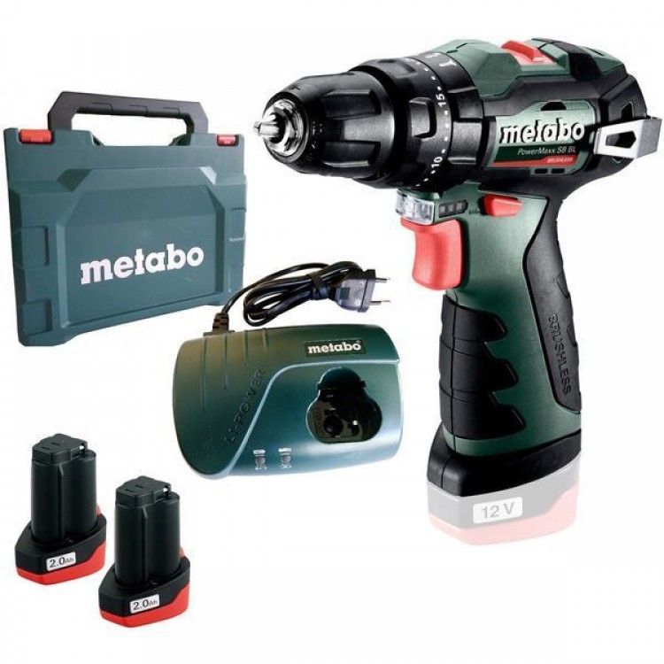 Акумуляторний ударний дриль-шурупокрут Metabo PowerMaxx SB BL 2х2 Aг - фото 1
