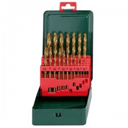 Набор сверл по металлу Metabo HSS-TiN Promotion 19 предметов