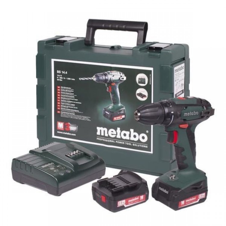 Акумуляторний дриль-шурупокрут Metabo BS 14.4 2х2.0 Аг