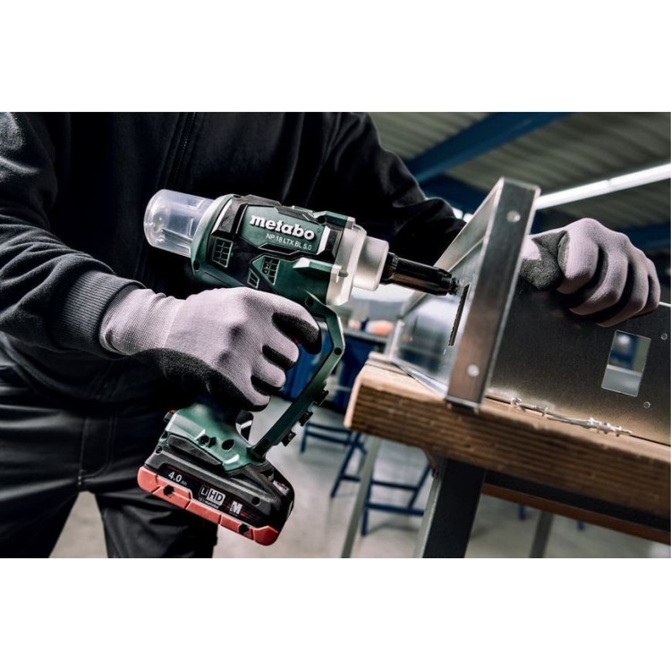 Акумуляторний заклепувальний пістолет Metabo NP 18 LTX BL 5.0 2х4.0 Аг - фото 2