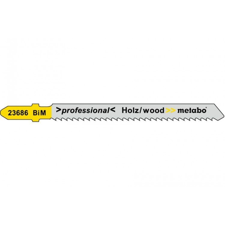 Лобзиковое полотно для дерева с обратным зубом Metabo Professional 74 мм T 101 BRF, 5 шт