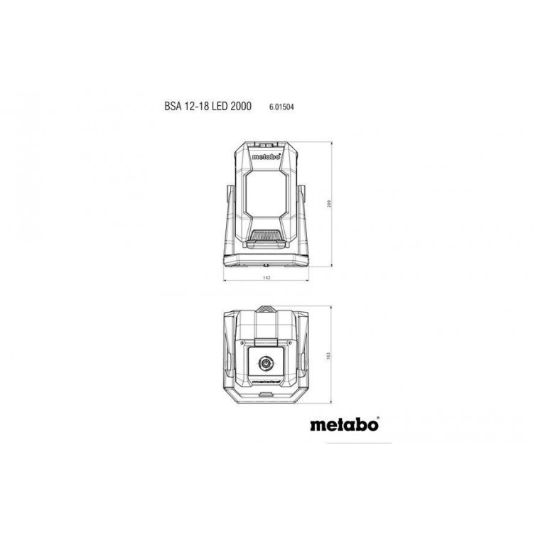Акумуляторний прожектор Metabo BSA 12-18 LED 2000 каркас - фото 7
