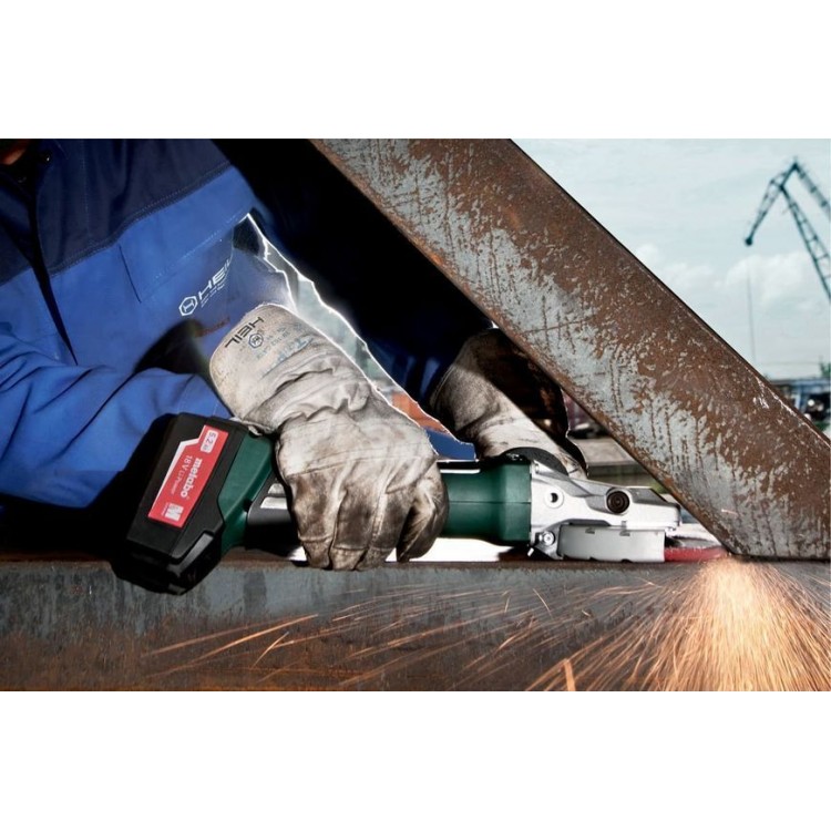 Акумуляторна болгарка з плоским корпусом редуктора Metabo WF 18 LTX 125 Quick каркас в кейсі - фото 2
