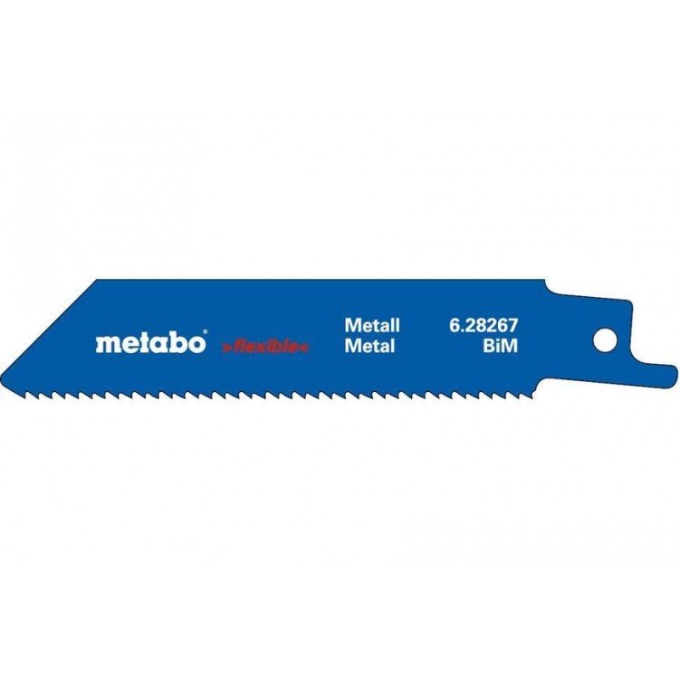 Сабельное полотно по металлу Metabo Flexible 100 мм, S 522 BF, 5 шт