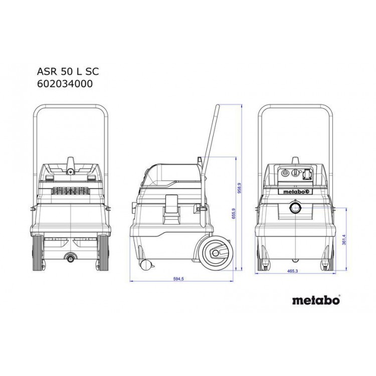 Пилосос Metabo ASR 50 L SС - фото 6