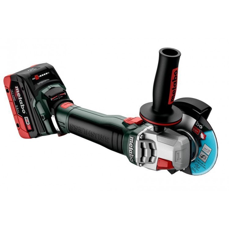 Акумуляторна болгарка Metabo WB 18 LT BL 11-125 Quick каркас в кейсі - фото 1