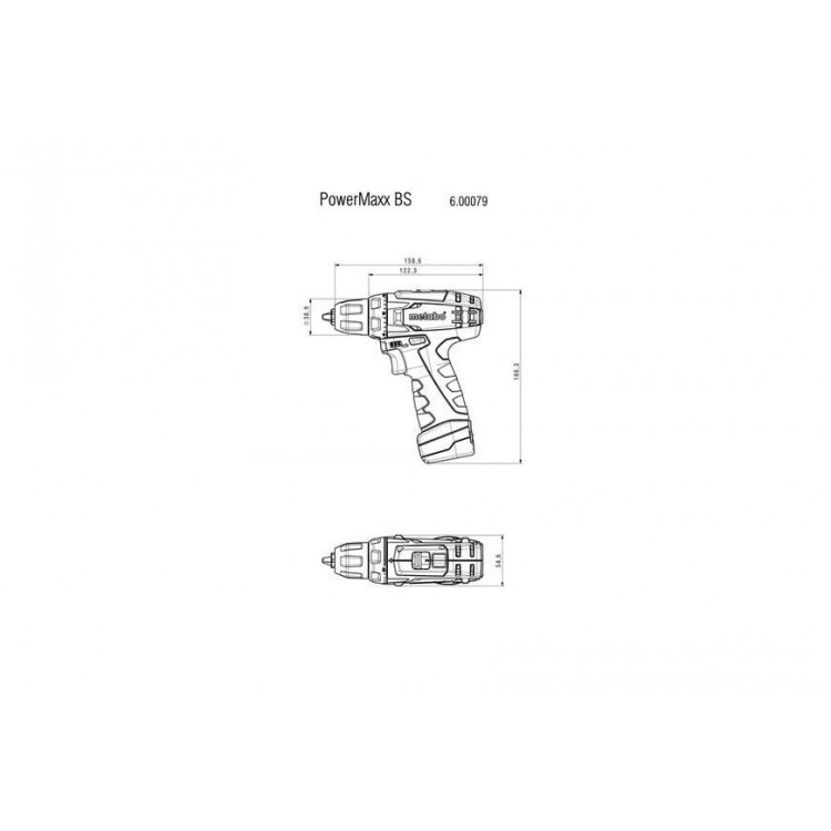 Аккумуляторный шуруповерт Metabo PowerMaxx BS + Фонарь Metabo PowerMaxx ULA LED - фото 3