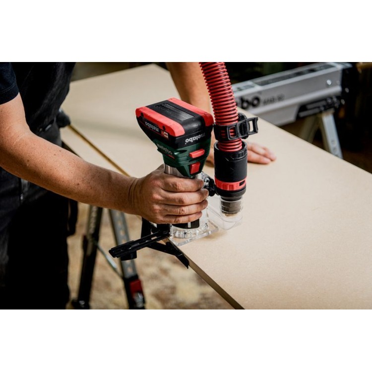 Акумуляторний кромковий фрезер Metabo FMV 18 LTX BL 8 каркас в кейсі - фото 3