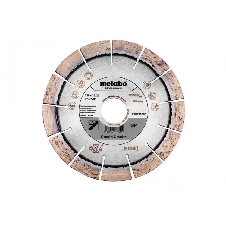 Алмазний диск по граніту Metabo Professional GP 125 мм