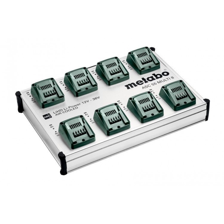 Зарядна станція на 8 акумуляторів Metabo ASC 55 MULTI 8