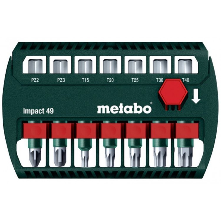 Комплект ударних біт Metabo Impact 49 мм, 7 предметів