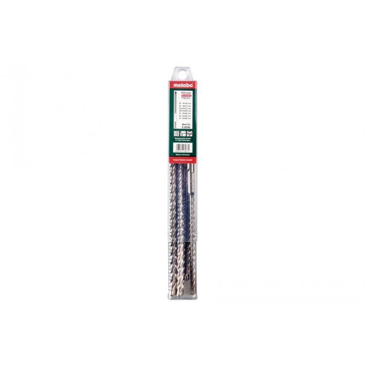 Набор буров Metabo SDS-Plus Pro 4 Premium из 7 буров