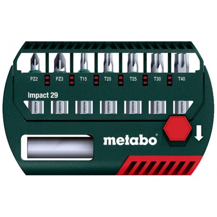 Комплект ударних біт Metabo Impact 29 мм, 8 предметів