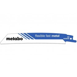 Сабельное полотно по металлу Metabo Flexible Fast Metal, 150*0,9 мм, 5 шт