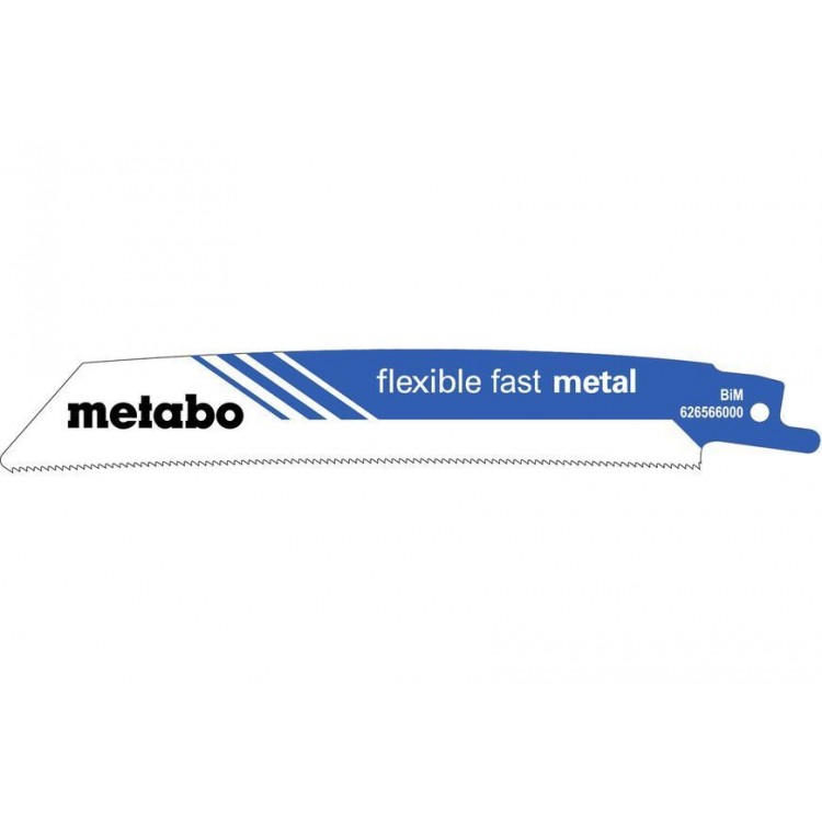 Сабельное полотно по металлу Metabo Flexible Fast Metal, 150*0,9 мм, 5 шт