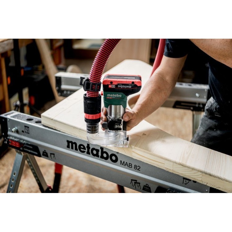 Акумуляторний кромковий фрезер Metabo FMV 18 LTX BL 8 каркас в кейсі - фото 6