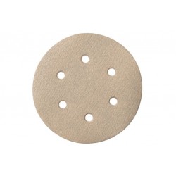 Шліфувальний папір на липучці для пофарбованих поверхонь Metabo 150 мм, P 400, 6 отворів, 25 шт. Шліфувальний папір на липучці для пофарбованих поверхонь Metabo 150 мм, P 400, 6 отворів, 25 шт.