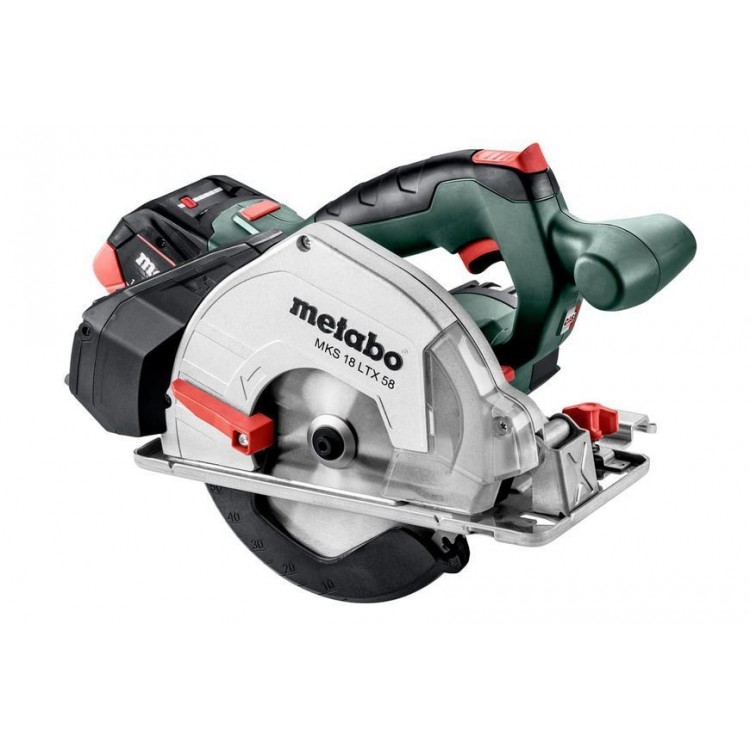 Акумуляторна ручна дискова пила по металу Metabo MKS 18 LTX 58 2х5.5 Аг