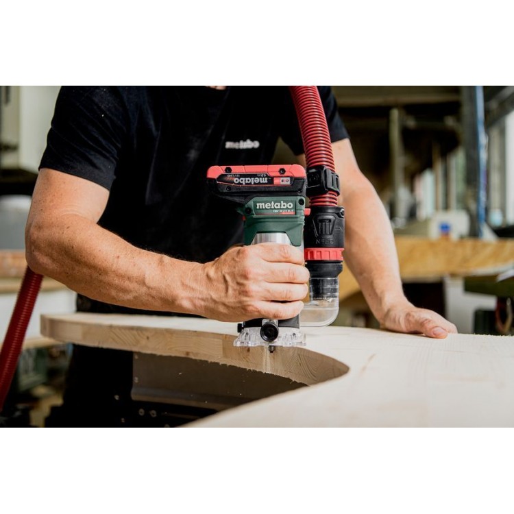 Акумуляторний кромковий фрезер Metabo FMV 18 LTX BL 8 каркас в кейсі - фото 7