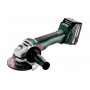Акумуляторна болгарка Metabo W 18 L BL 9-125 2х4.0 Аг