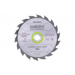 Пильный диск Metabo PROFESSIONAL, по дереву 165x20x1.6, 18 зубъев