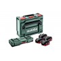 Комплект акумуляторних батарей Metabo LiHD 4х10 Аг 18 В з зарядним пристроєм в кейсі