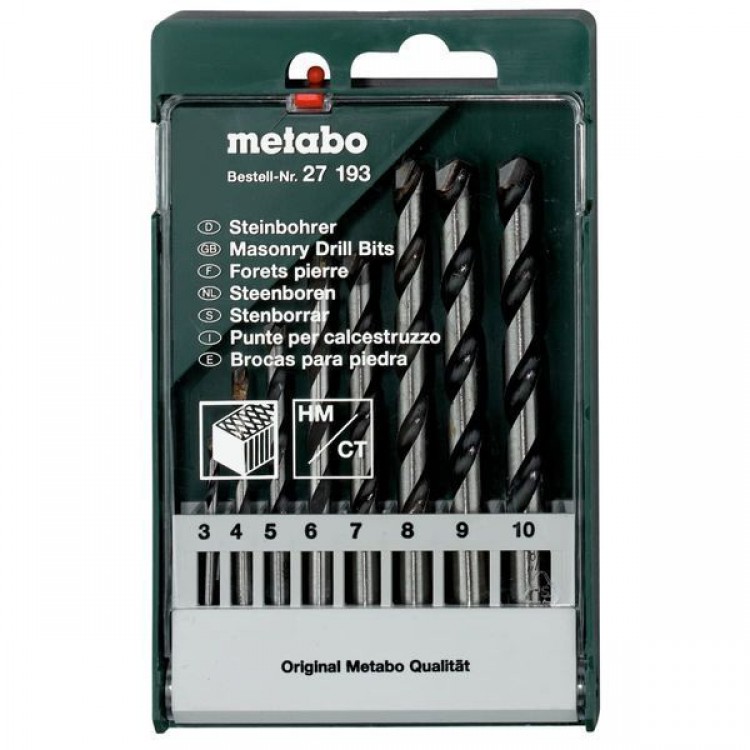 Набор сверл по камню Metabo 8 штук