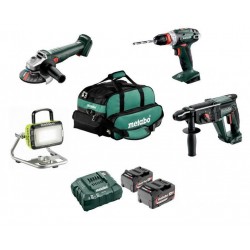 Комплект акумуляторних інструментів W 18 7-125 + BS 18 Quick + KH 18 LTX 24 + BSA 14.4-18 Комплект акумуляторних інструментів W 18 7-125 + BS 18 Quick + KH 18 LTX 24 + BSA 14.4-18