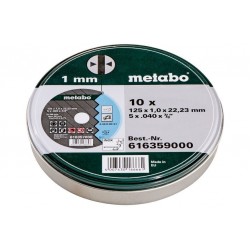 Набор отрезных кругов Metabo 125 мм 10 штук