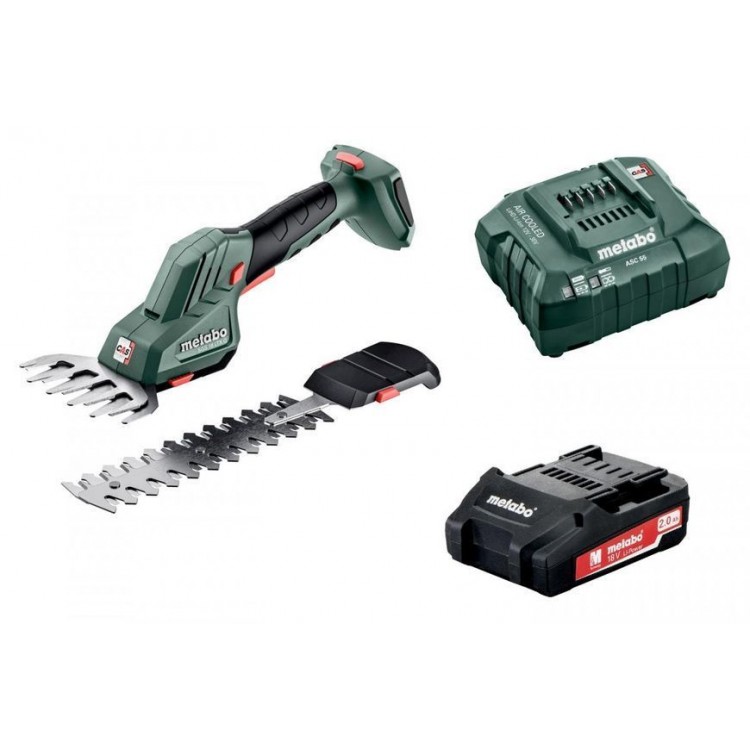 Акумуляторні ножиці для кущів та трави Metabo SGS 18 LTX Q 1х2.0 Аг