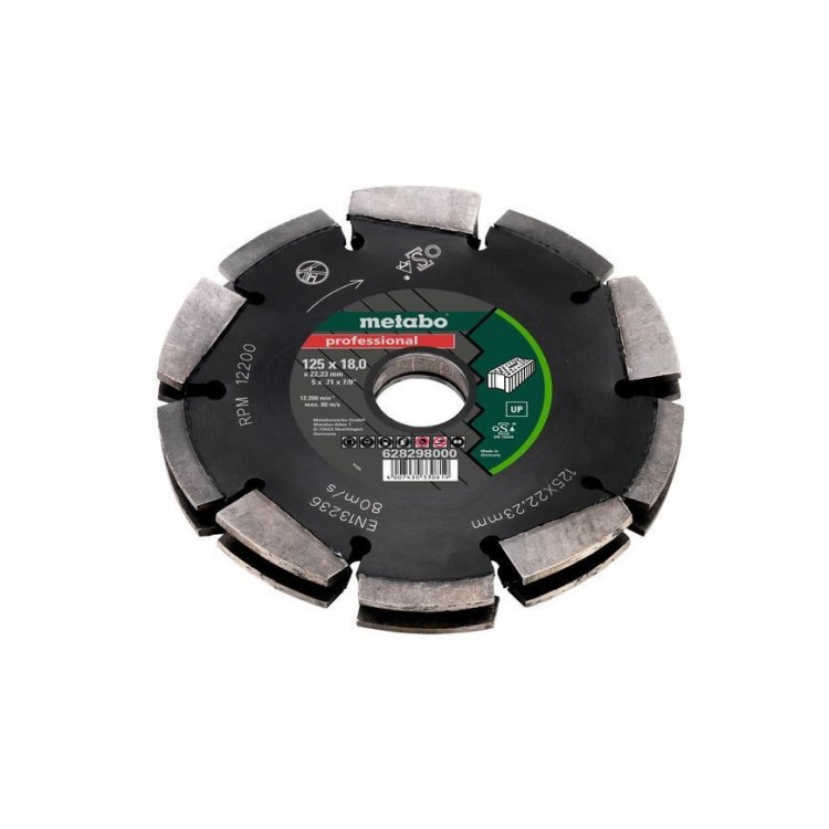 Алмазний фрезерний диск Metabo Professional UP 18x125 мм