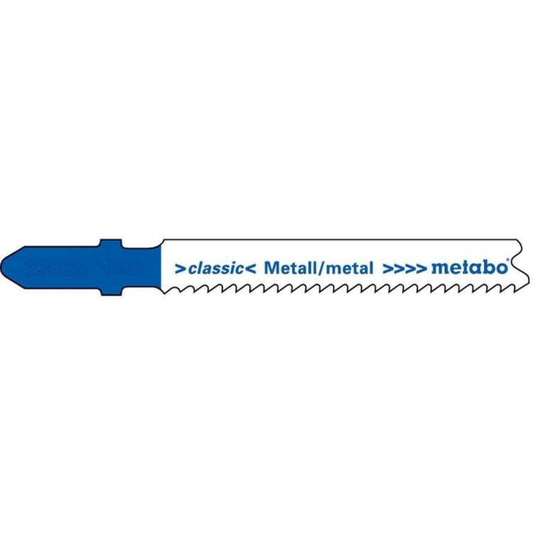 Лобзиковое полотно по металлу Metabo Classic 66 мм T 118 B, 5 шт
