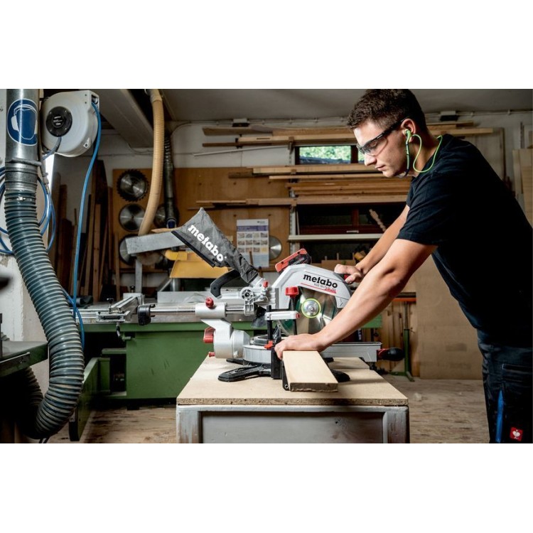 Акумуляторна торцювальна пила з протяжкою Metabo KGS 18 LTX BL 254 каркас - фото 4