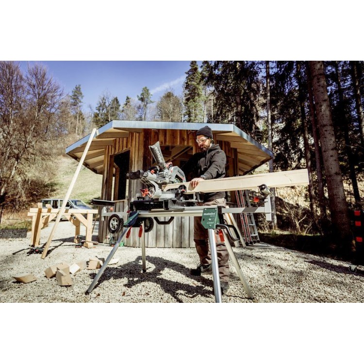 Акумуляторна торцювальна пила з протяжкою Metabo KGS 18 LTX BL 305 каркас - фото 8