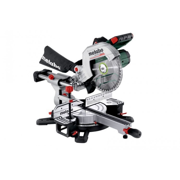 Акумуляторна торцювальна пила з протяжкою Metabo KGS 18 LTX BL 254 2х5.2 Аг