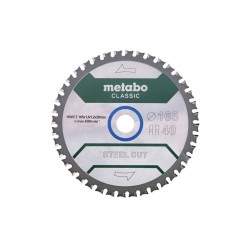Пильный диск Metabo CLASSIC по стали 165x20x1,6, 40 зубьев, блистер