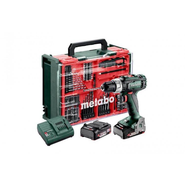 Акумуляторний ударний дриль-шурупокрут Metabo SB 18 L 2х2.0 Аг Mobile Workshop