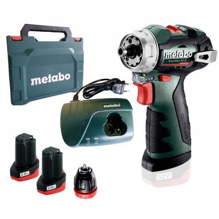 Акумуляторний дриль-шурупокрут Metabo PowerMaxx BS BL Q 2х2.0 Аг - фото 1