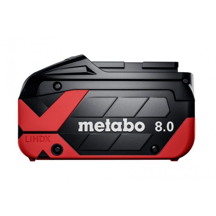 Комплект акумуляторних батарей Metabo LiHDX 2х8 Аг 18 В з зарядним пристроєм в кейсі - фото 2
