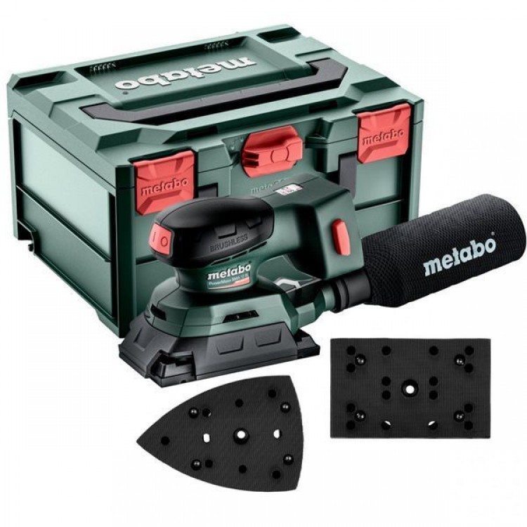 Акумуляторна вібраційна шліфувальна машина Metabo PowerMaxx SRA 12 BL SET каркас в кейсі