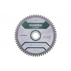 Пильный диск Metabo CLASSIC по мультиматериалам 254х30х2.6, 60 зубьев